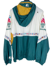 Load image into Gallery viewer, STARTER 1996 ATLANTA OLYMPICS WINDBREAKER 1/4 ZIP - LARGE