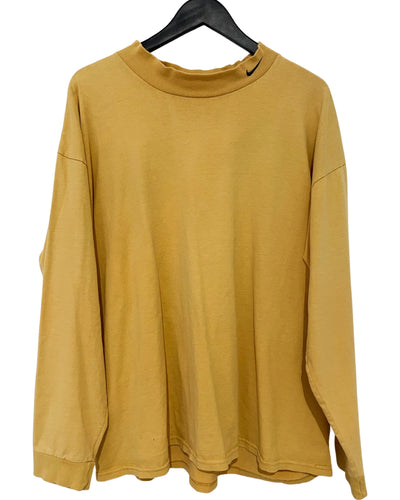 VINTAGE NIKE MOCK NECK LS TEE - XL