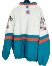 Load image into Gallery viewer, VINTAGE STARTER MIAMI DOLPHINS 1/4 ZIP JACKET - XL