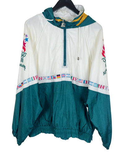 STARTER 1996 ATLANTA OLYMPICS WINDBREAKER 1/4 ZIP - LARGE