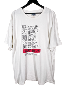 VINTAGE "JUST DO IT" JESUS 'SS' TEE - XXL