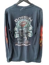Load image into Gallery viewer, VINTAGE HARLEY DAVIDSON &#39;FLAMES&#39; LS TEE - MEDIUM