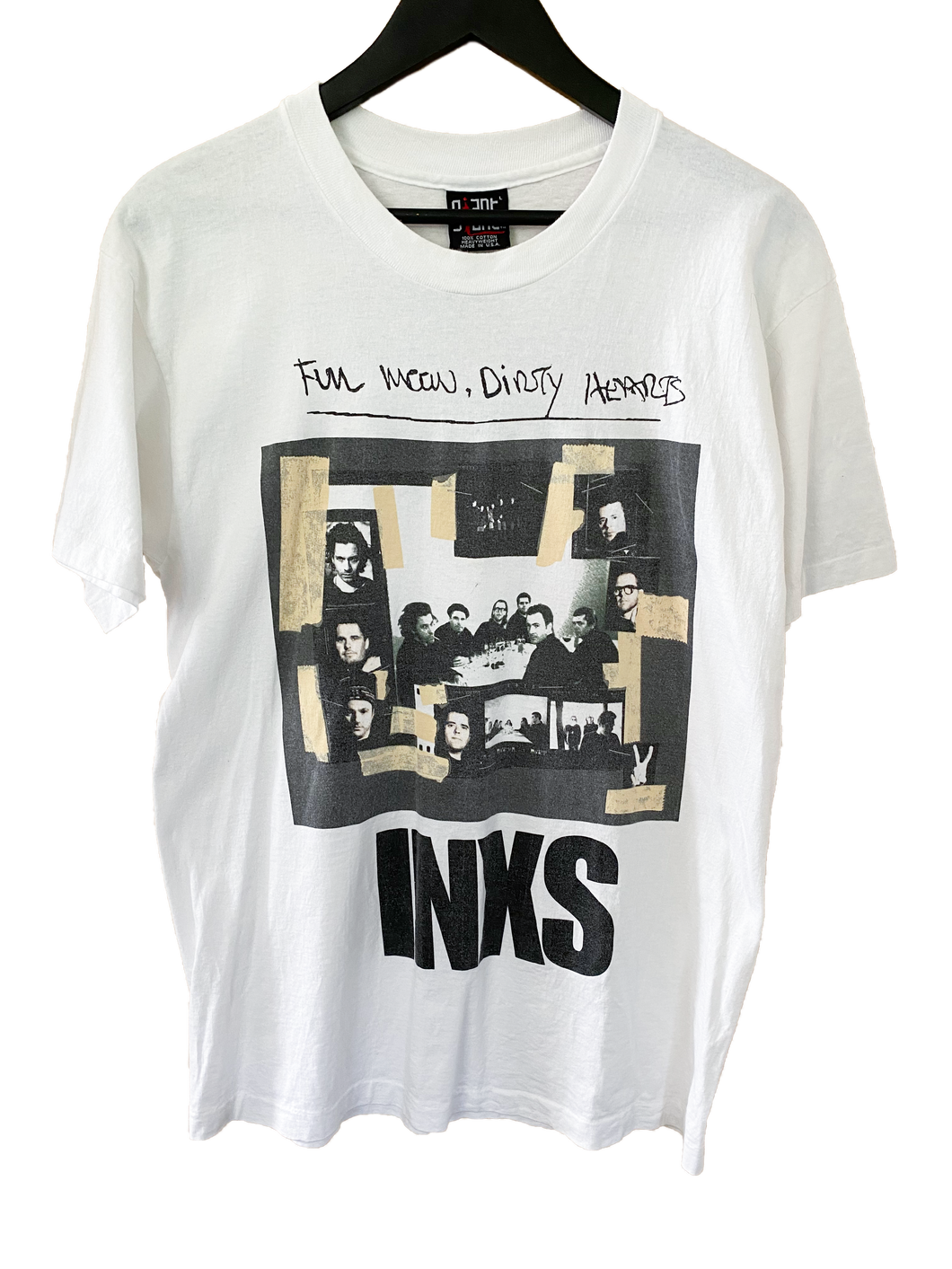 VINTAGE INXS 'DIRTY HONEYMOON' TOUR TEE - LARGE