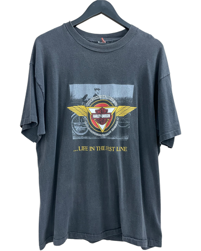VINTAGE HARLEY DAVIDSON LIFE IN THE PAST LANE 'SS' TEE - XL