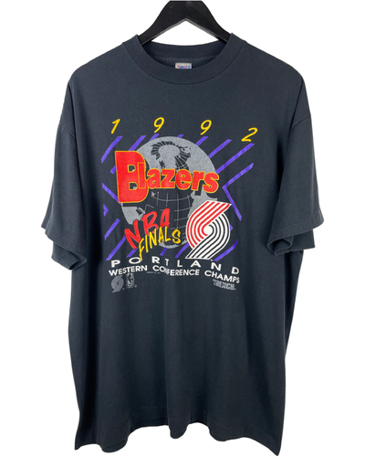 1992 PORTLAND TRAILBLAZERS NBA FINALS 'SS' TEE - XXL