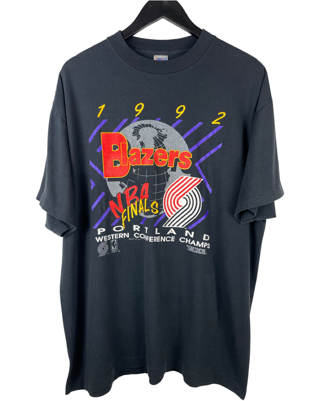 1992 PORTLAND TRAILBLAZERS NBA FINALS 'SS' TEE - XXL
