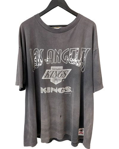 VINTAGE LA KINGS NUTMEG MILLS 'SS' TEE - XL