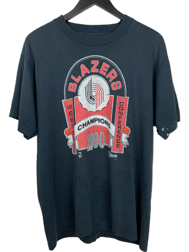 1990 PORTLAND TRAILBLAZERS CONFERENCE CHAMPS 'SS' TEE - XL