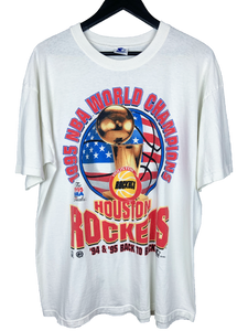 1995 HOUSTON ROCKETS WORLD CHAMPS 'SS' TEE - LARGE