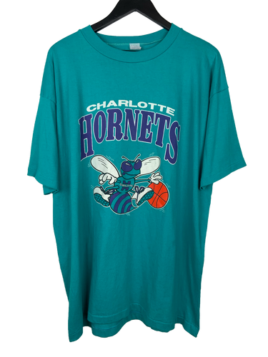 VINTAGE CHARLOTTE HORNETS 'SS' TEE - XXL