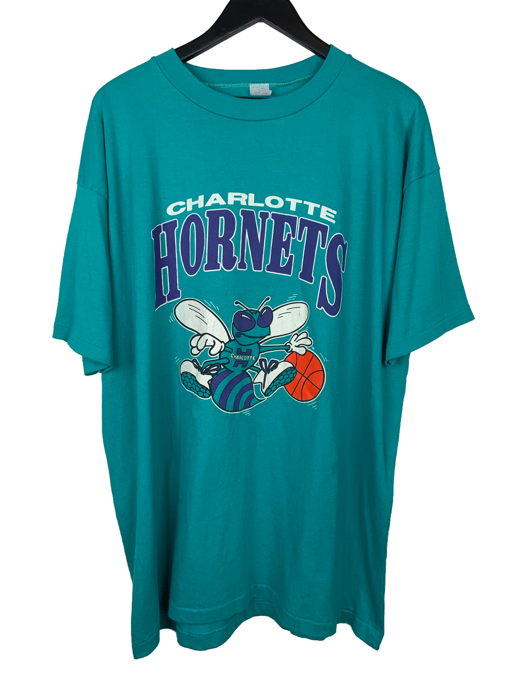 VINTAGE CHARLOTTE HORNETS 'SS' TEE - XXL