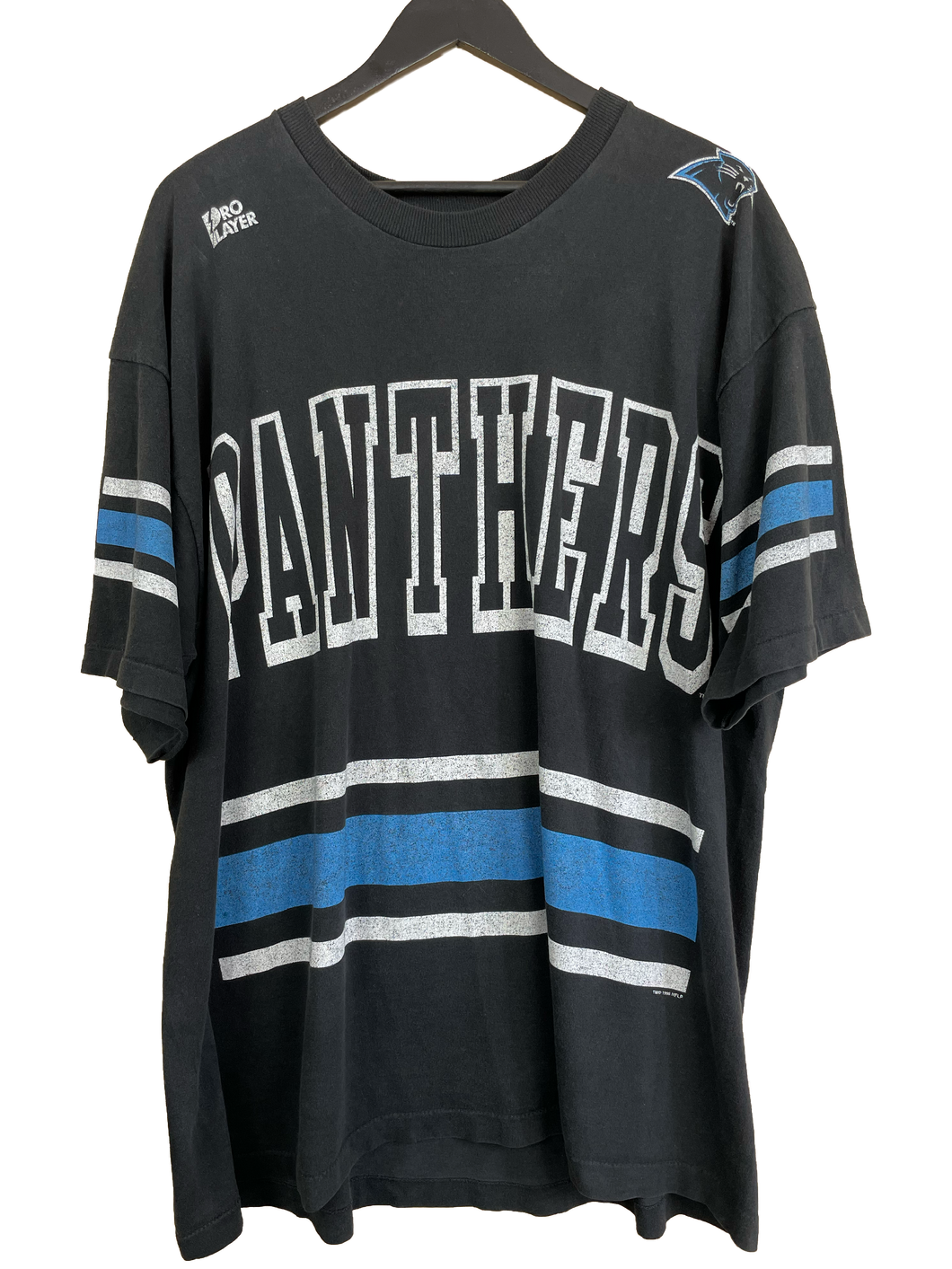 1996 PANTHERS ALL OVER PRINT 'SS' TEE - XL