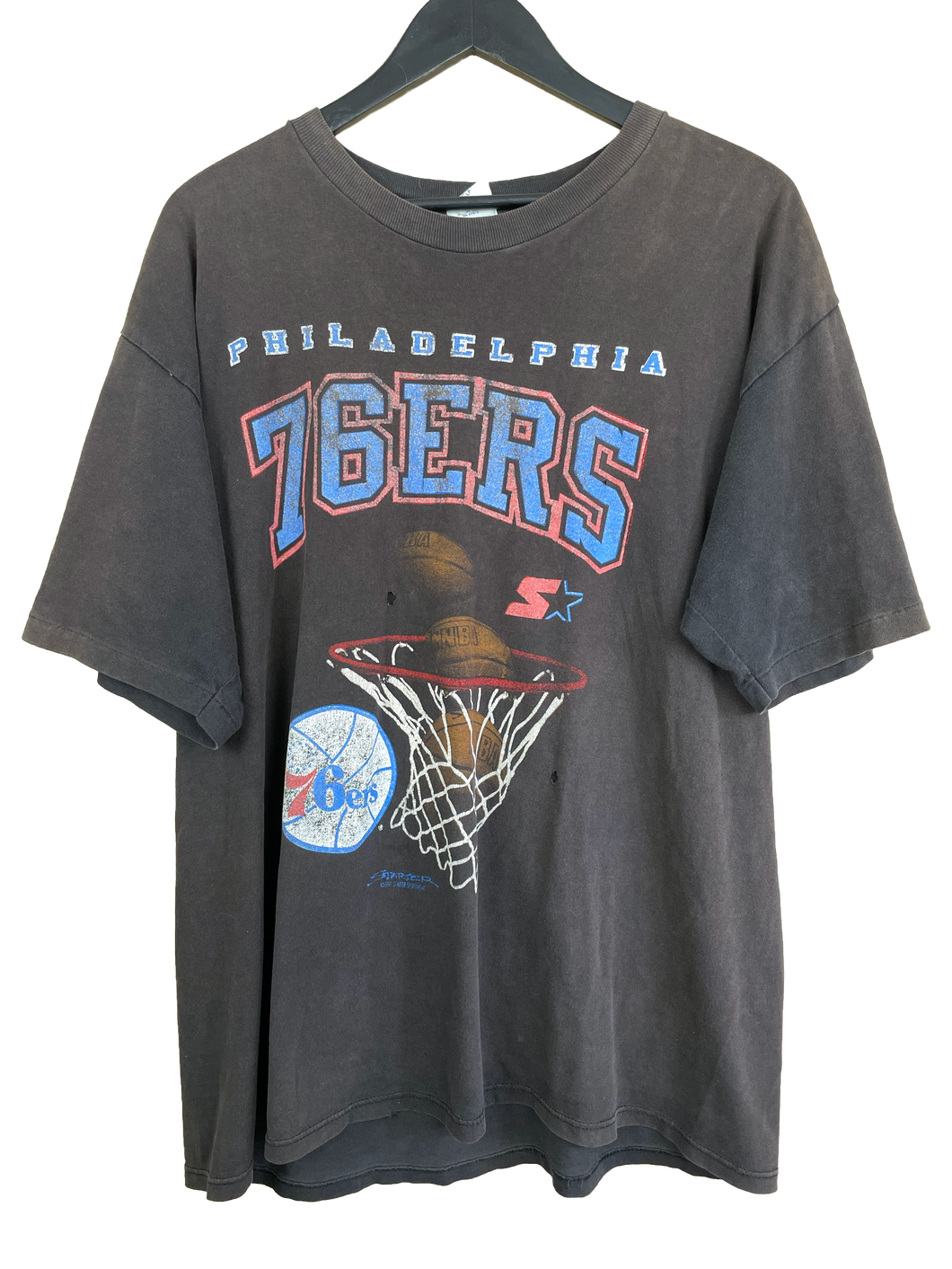 1991 PHILADELPHIA 76ERS STARTER 'SS' TEE - XL