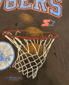 1991 PHILADELPHIA 76ERS STARTER 'SS' TEE - XL