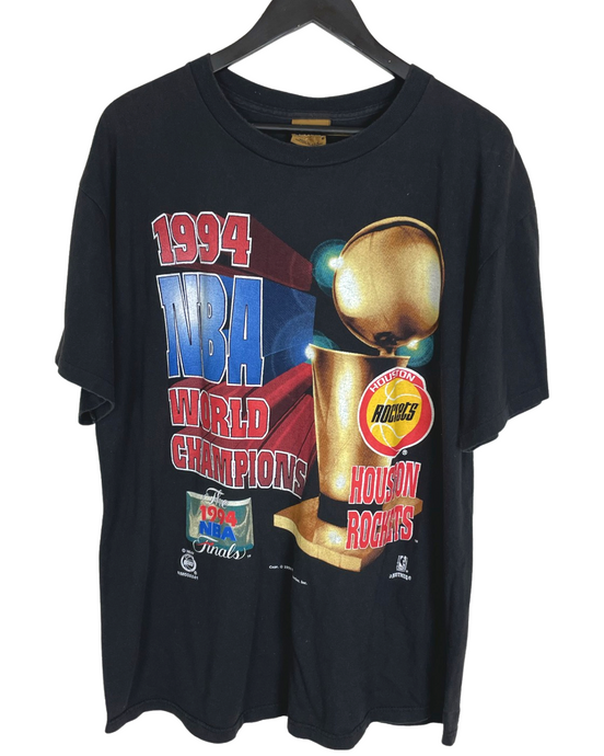 1994 HOUSTON ROCKETS WORLD CHAMPS 'SS TEE - LARGE