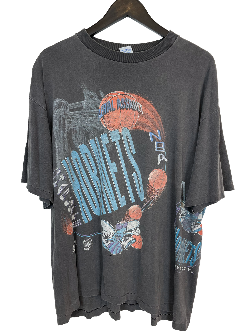 VINTAGE CHARLOTTE HORNETS SALEM 'SS' TEE - XL