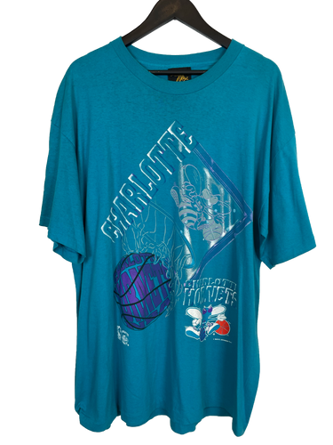 VINTAGE CHARLOTTE HORNETS 'SS' TEE - XXL