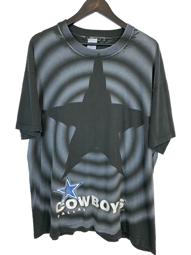 1993 DALLAS COWBOYS ALL OVER PRINT 'SS' TEE - XL