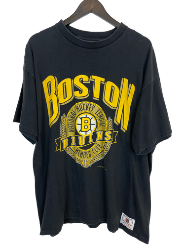 1992 BOSTON BRUINS NUTMEG MILLS 'SS' TEE - XL