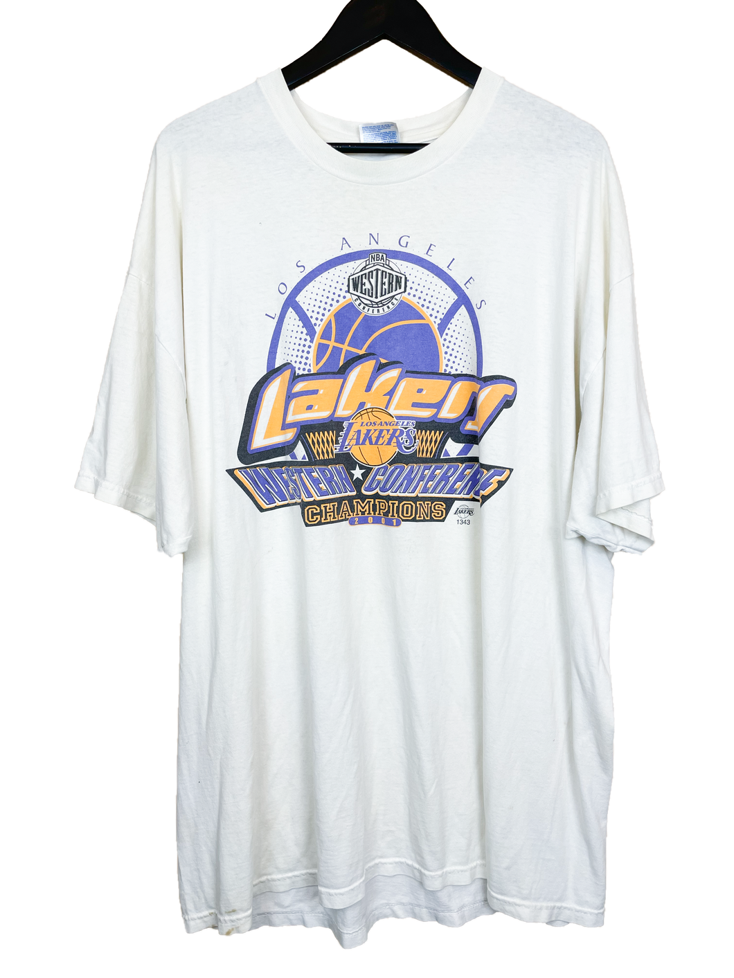 2001 LAKERS WC CHAMPS TEE - XXL