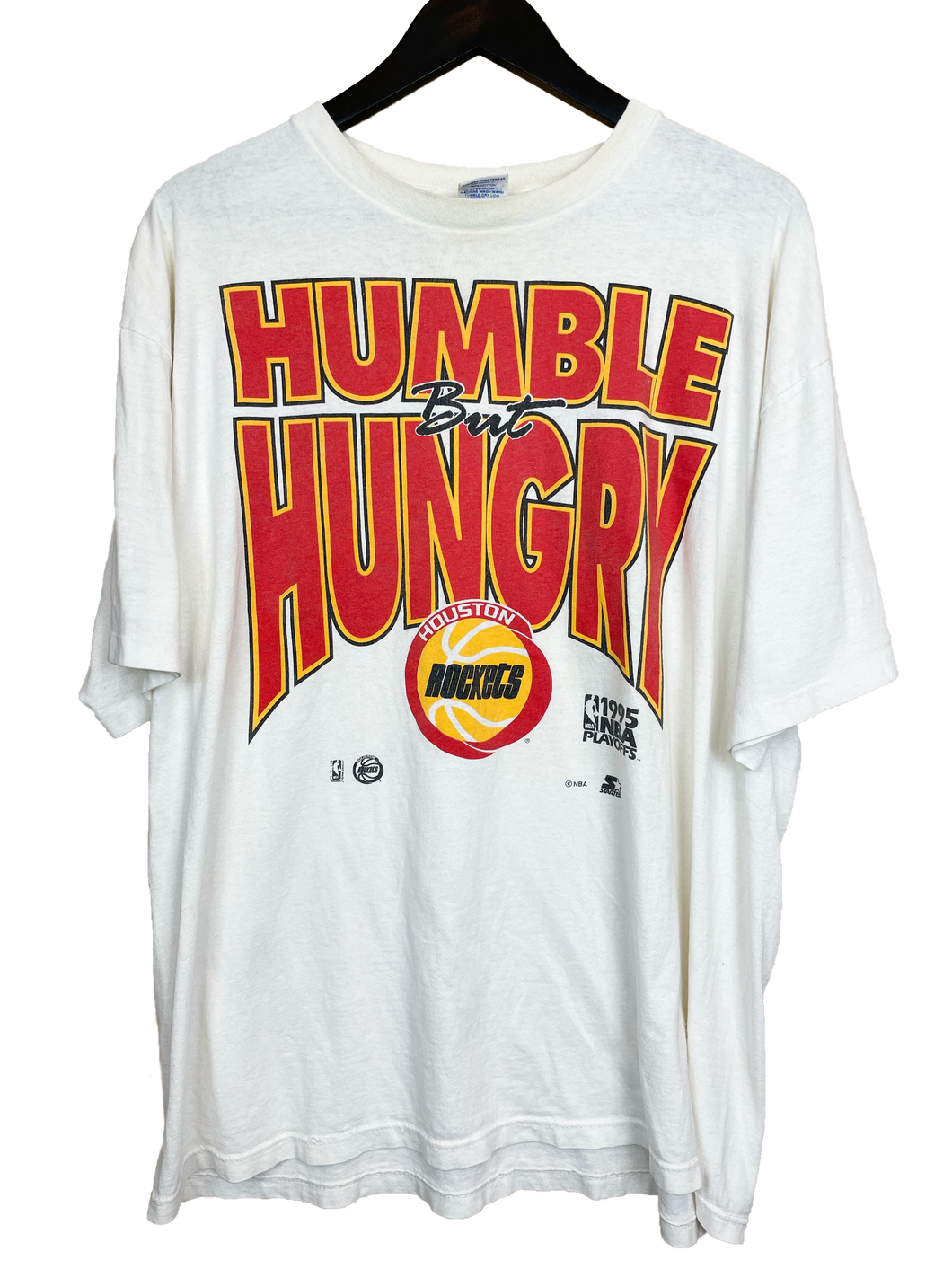 1995 HOUSTON ROCKETS HUMBLE BUT HUNGRY 'SS' TEE - XL