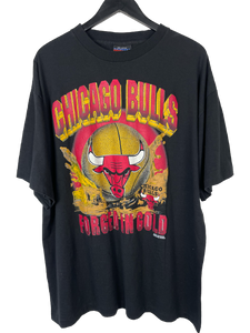 VINTAGE FORGED IN GOLD BULLS 'SS' TEE - XL