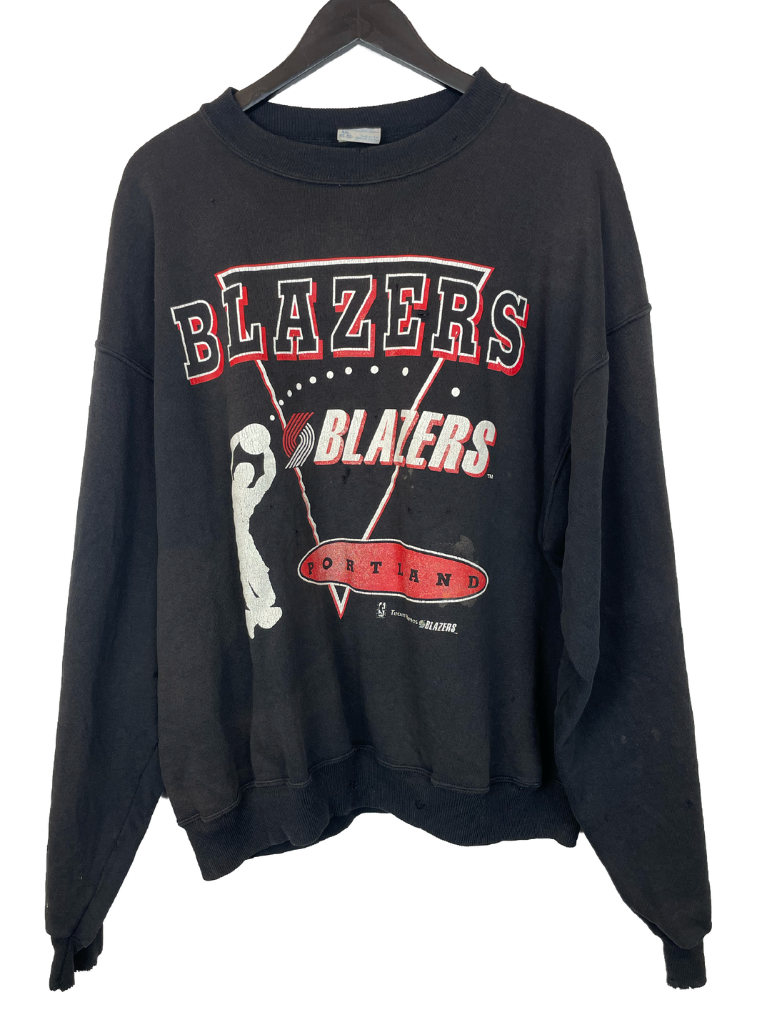 VINTAGE PORTLAND TRAILBLAZERS JUMPER - LARGE