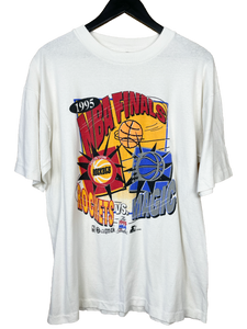 1995 ROCKETS/MAGIC NBA FINALS 'SS' BOOTLEG TEE - LARGE
