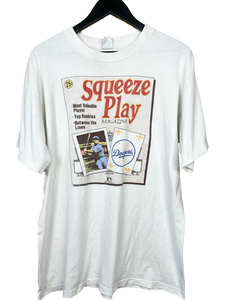 88' LA DODGERS SQUEEZE PLAY MAGAZINE 'SS' TEE - LARGE