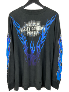 1993 HARLEY DAVIDSON FLAMES LS TEE - XL