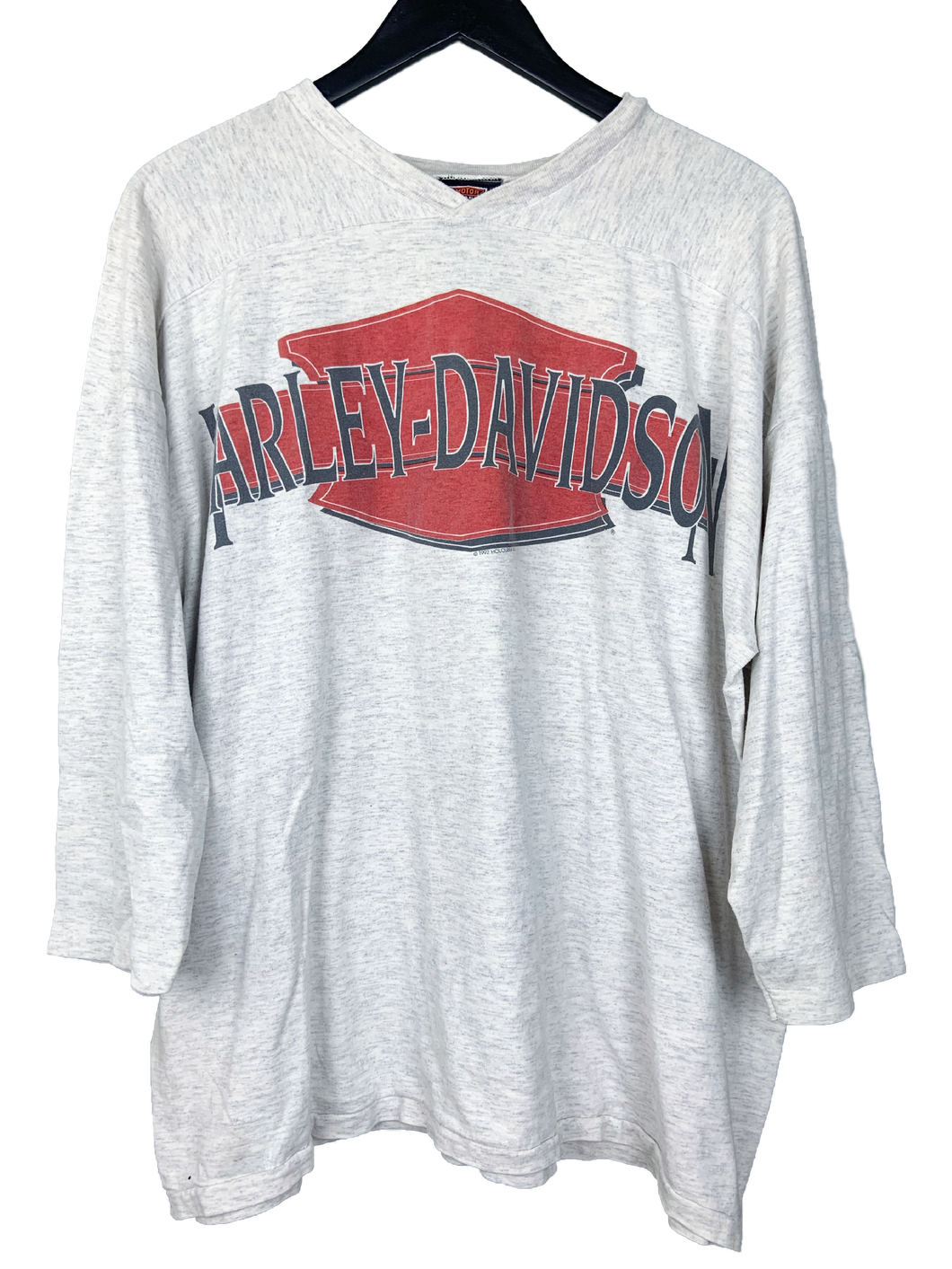 1992 HARLEY DAVIDSON 3/4 'SS' TEE - LARGE