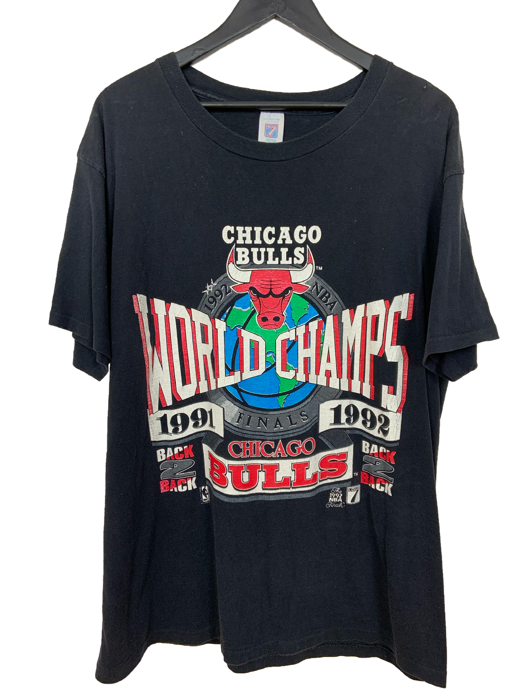 1992 CHICAGO BULLS WORLD CHAMPS 'SS' TEE - XL