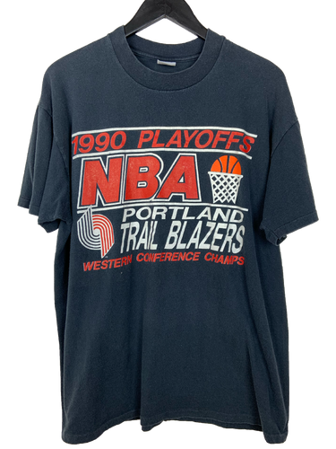 1990 PORTLAND TRAILBLAZERS PLAYOFFS 'SS' TEE - XL
