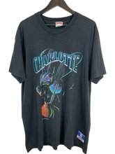 Load image into Gallery viewer, 1993 CHARLOTTE HORNETS NUTMEG MILLS &#39;SS&#39; TEE - XL