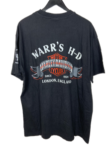 VINTAGE HARLEY DAVIDSON BIG LOGO LONDON 'SS' TEE - XL