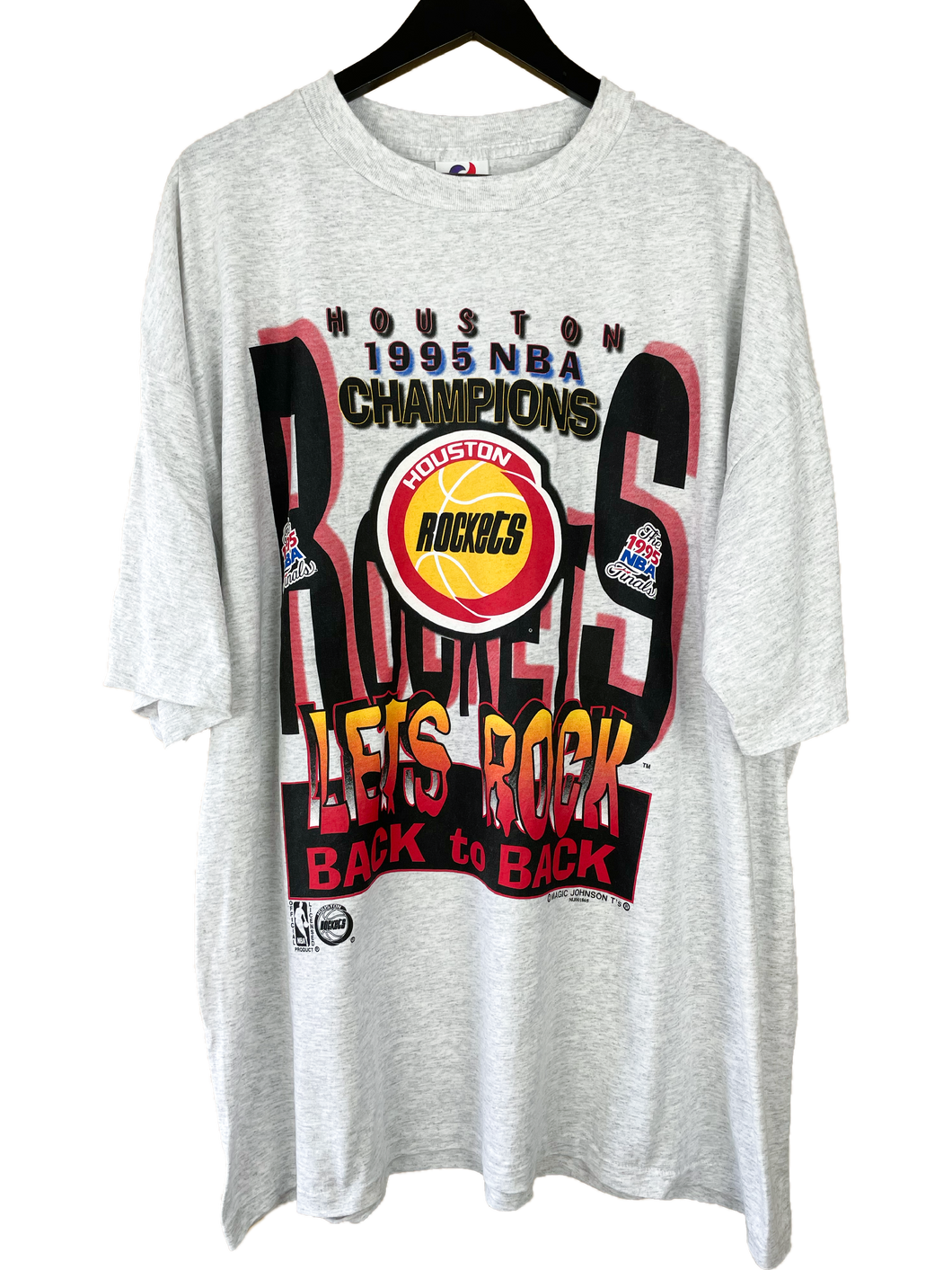 1995 HOUSTON ROCKETS BACK 2 BACK CHAMPIONS 'SS' TEE - XXL