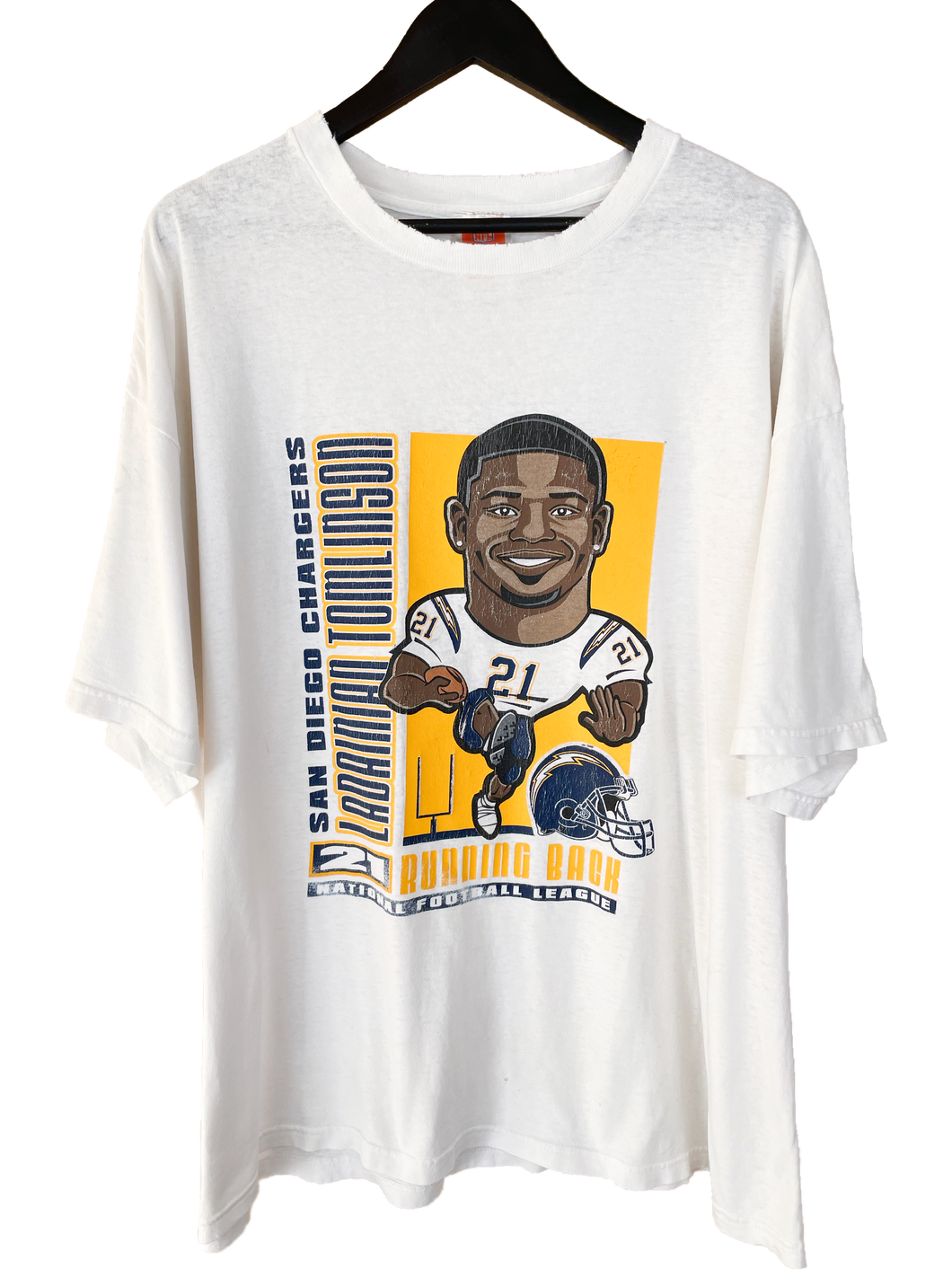 VINTAGE LADAINIAN TOMLINSON SAN DIEGO CHARGERS TEE - XL