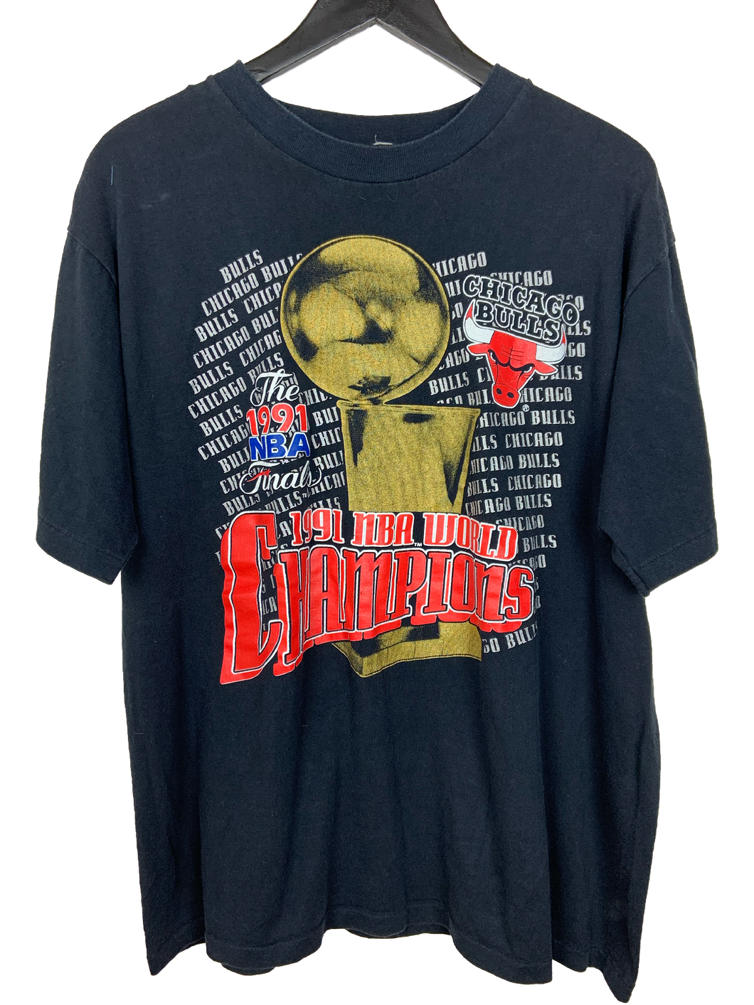 1991 NBA CHAMPIONS BULLS 'SS' TEE - XL