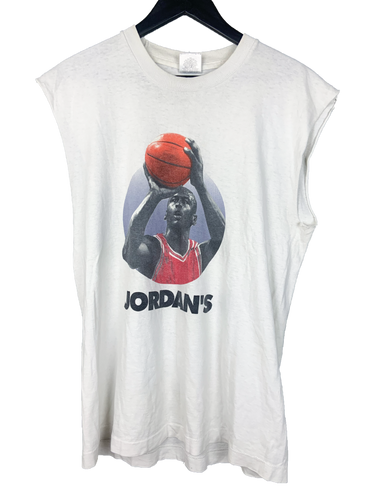 VINTAGE NIKE MICHAEL JORDAN CUT OFF TEE - SMALL