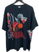 Load image into Gallery viewer, 1991 CHICAGO BULLS ALL OVER PRINT SALEM &#39;SS&#39; TEE - LARGE