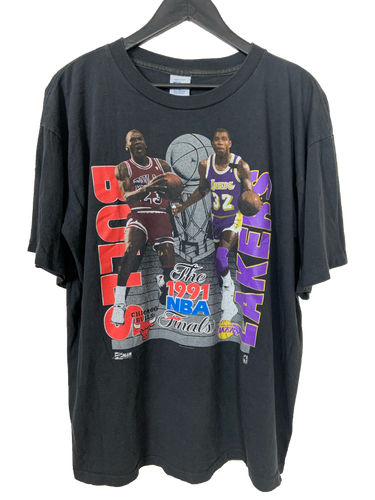 1991 BULLS VS LAKERS NBA FINALS 'SS' TEE - XL