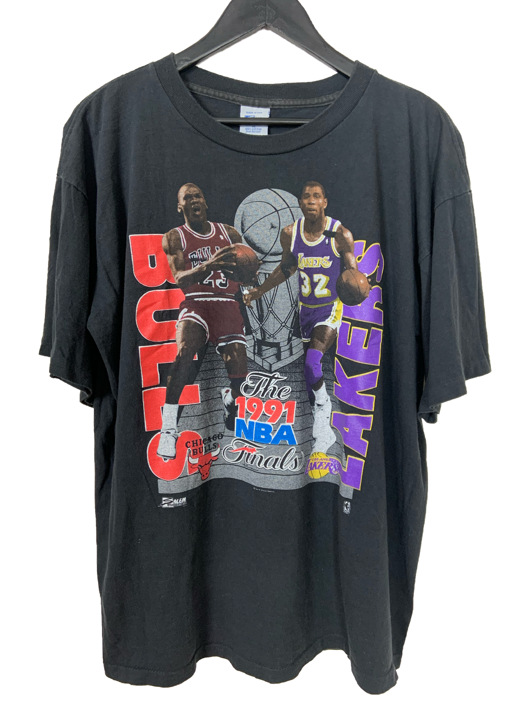 1991 BULLS VS LAKERS NBA FINALS 'SS' TEE - XL