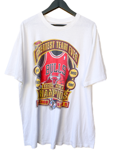 VINTAGE CHICAGO BULLS GREATEST TEAM EVER 'SS' TEE - XL