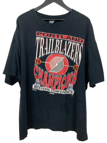 1992 PORTLAND TRAILBLAZERS NBA FINALS 'SS' TEE - XXL