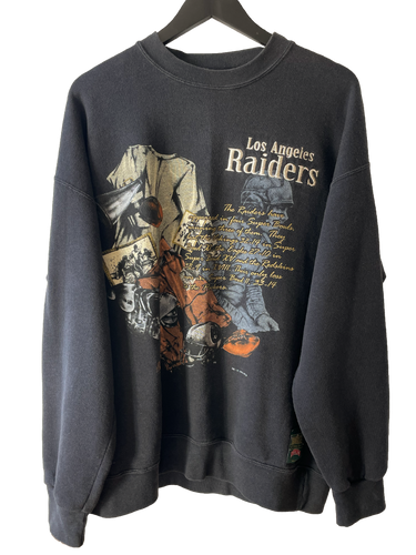VINTAGE LA RAIDERS NUTMEG MILLS JUMPER - XL