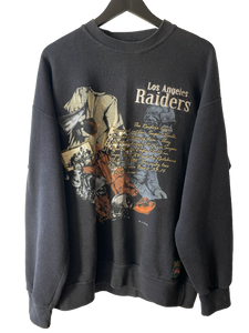 VINTAGE LA RAIDERS NUTMEG MILLS JUMPER - XL