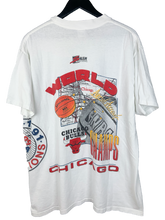 Load image into Gallery viewer, 1991 CHICAGO BULLS WORLD CHAMPS &#39;SS&#39; TEE - XL