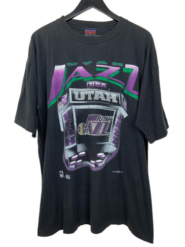 VINTAGE UTAH JAZZ MAGIC JOHNSON 'SS' TEE - XL