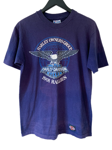 1991 RALLIES HARLEY DAVIDSON 'SS' TEE - LARGE