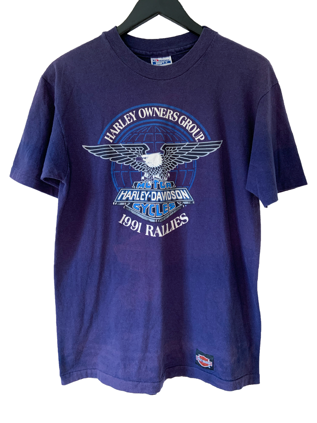 1991 RALLIES HARLEY DAVIDSON 'SS' TEE - LARGE